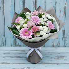 Букет цветов из:  Герберы, Альстромерии и Хризантемы в Кантемировке