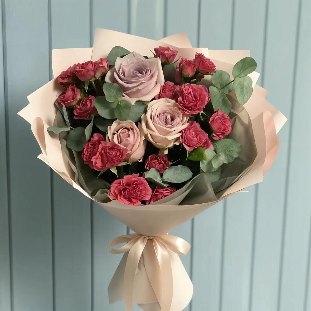 Букет цветов из: Гвоздики и Розы в Кантемировке