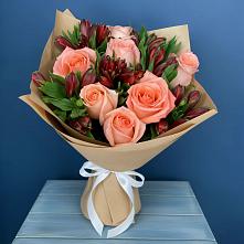 Букет цветов из:  Розы и Альстромерии в Кантемировке
