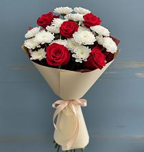 Букет цветов из:  Розы и Хризантемы в Кантемировке