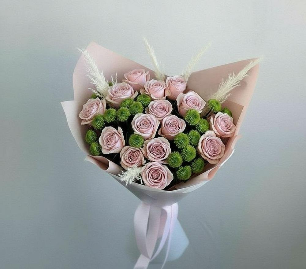 Букет цветов из: Розы и Хризантемы в Кантемировке