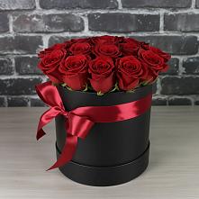 Цветочная композиция из Розы в шляпной коробке #REPLACE_PRED# Кантемировке