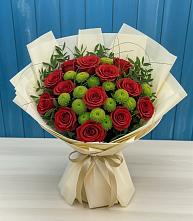 Букет цветов из:  Розы и Хризантемы в Кантемировке