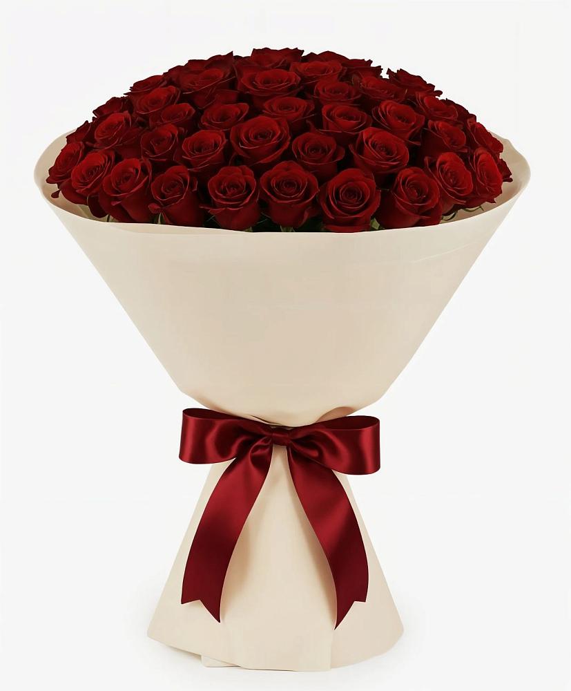 Букет 101 Бордовая роза Блэк Бакарра в Кантемировке